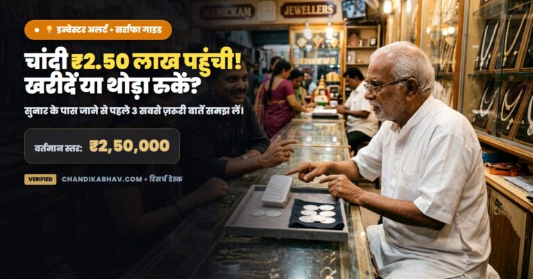 चांदी 2.50 लाख पर खरीदें या रुकें - निवेश सलाह