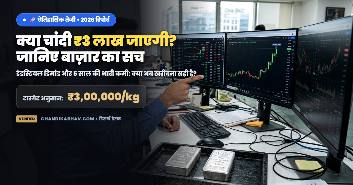 Silver का धमाका! ₹3 लाख/kg या फिर बड़ी गिरावट?